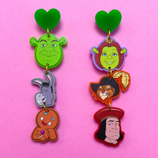 Ogre & Friends Tiered Drop Earrings