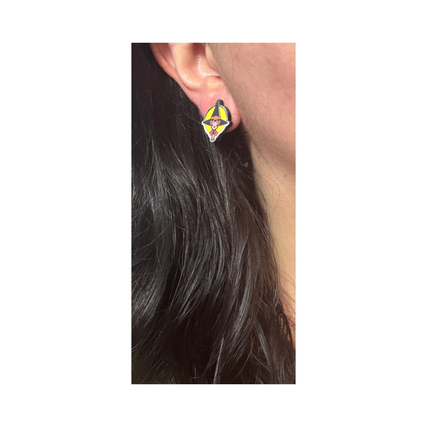 Retro Witch Post Earrings