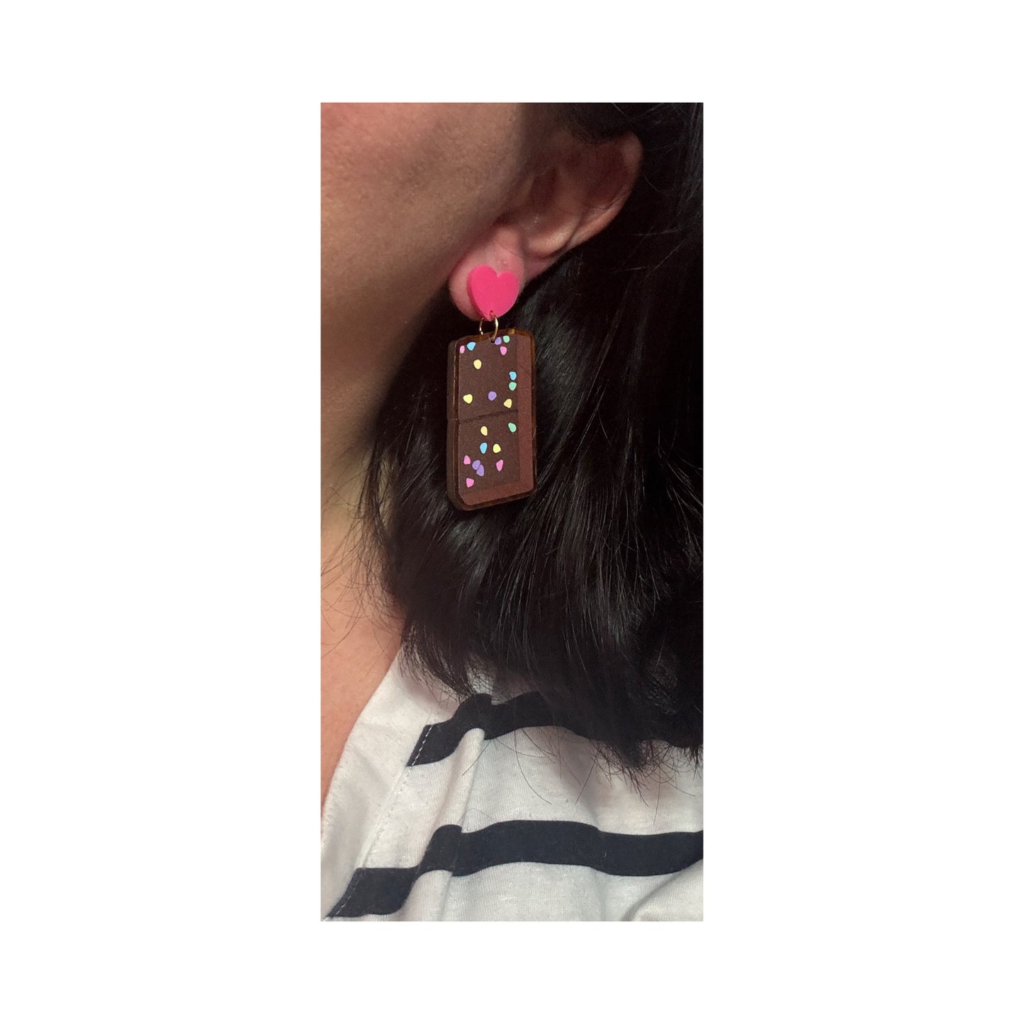 Cosmic Brownie Drop Earrings