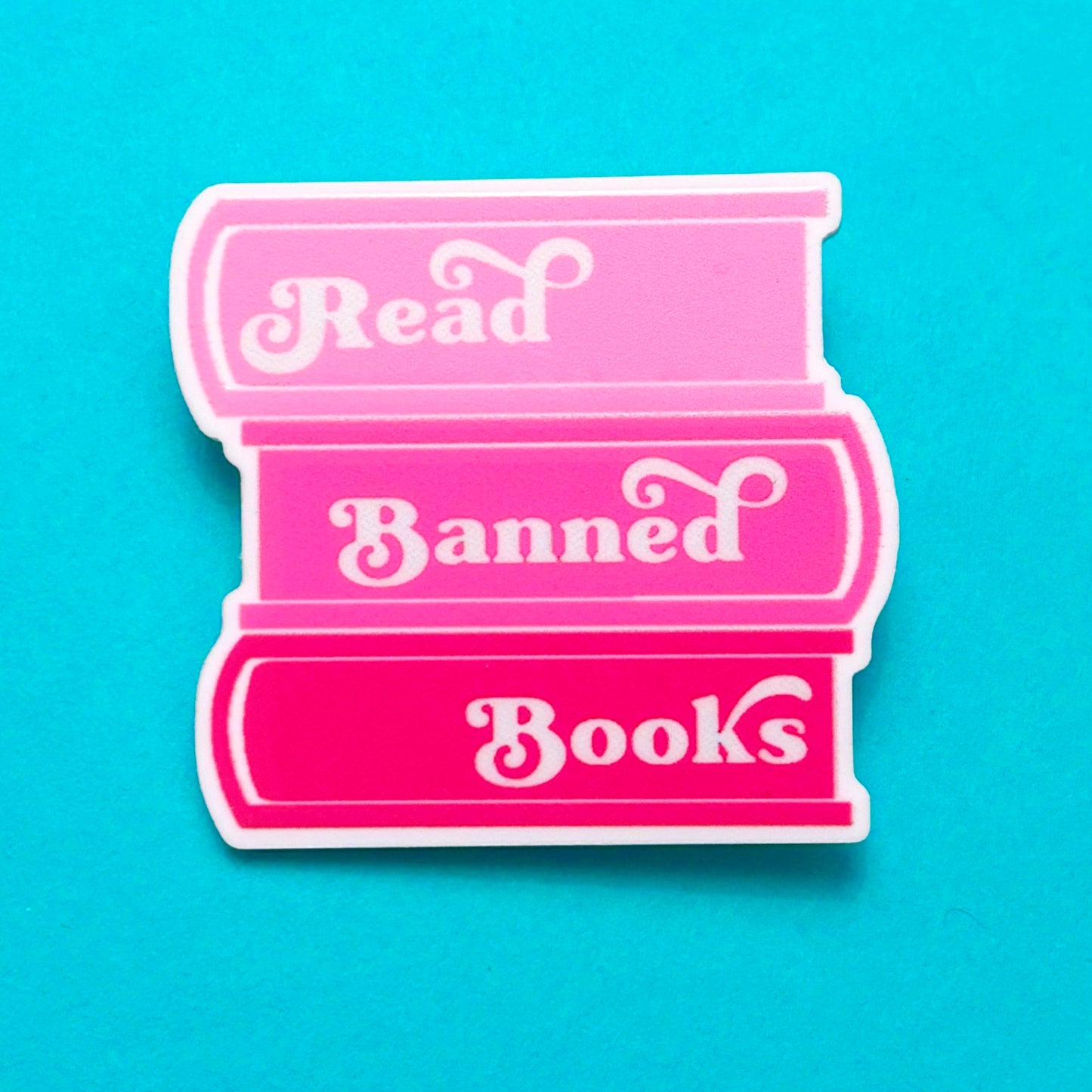 Pink Read Banned Books Pin