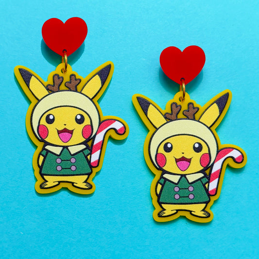 Pika Christmas Cutie Drop Earrings
