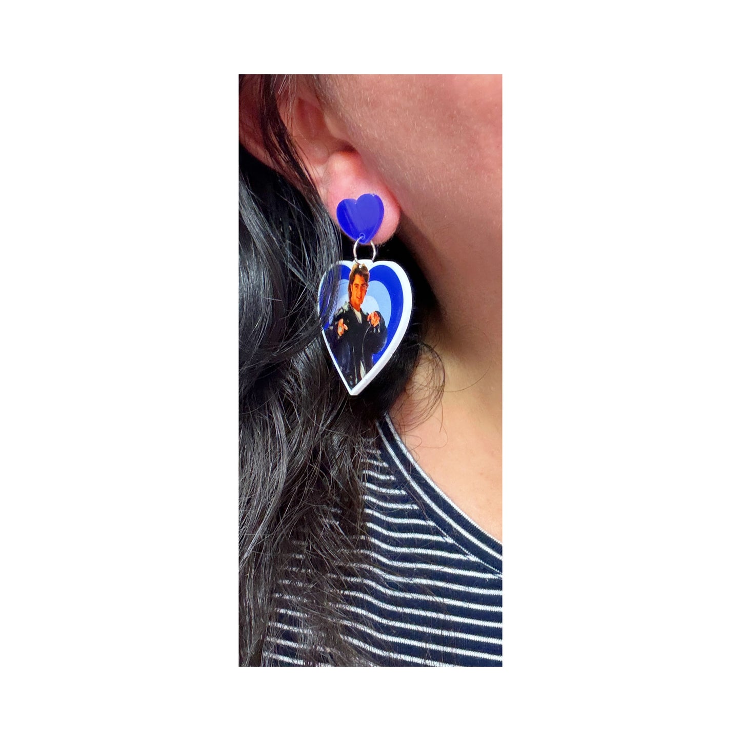 Joey Lawrence Heart Drop Earrings