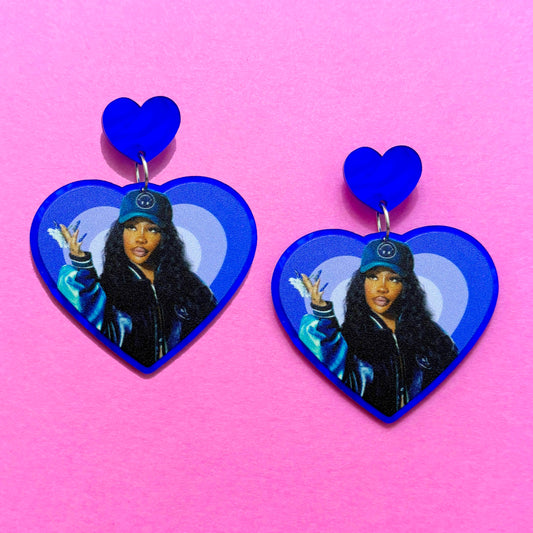 Sza Heart Drop Earrings