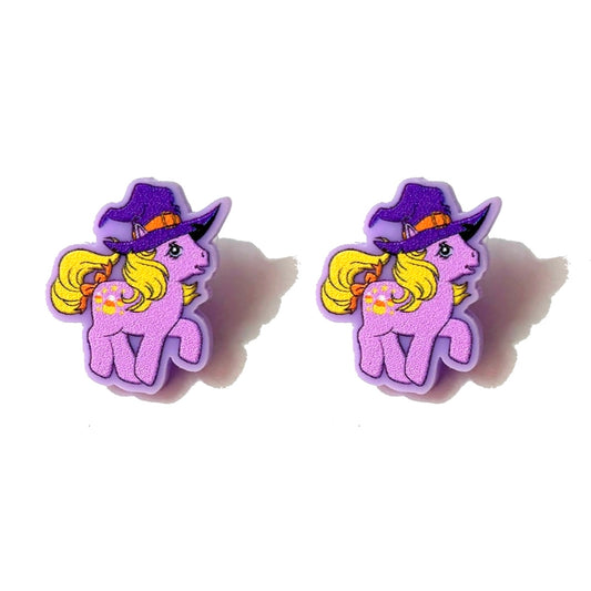 Witchy Pony Post Earrings