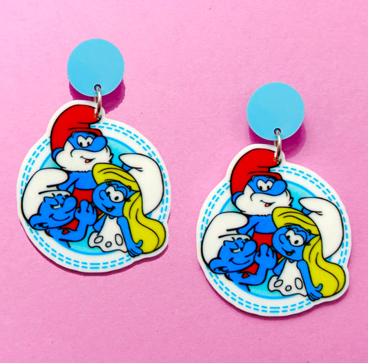 Smurfs Drop Earrings