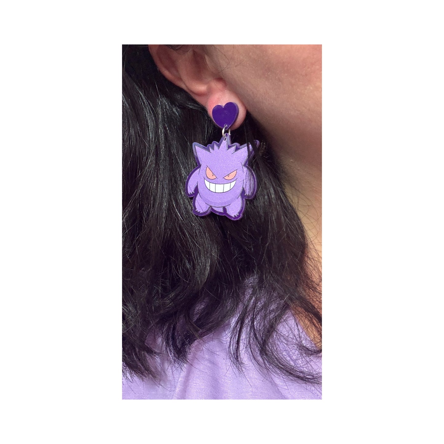 Spooky Pocket Monster Drop Earrings
