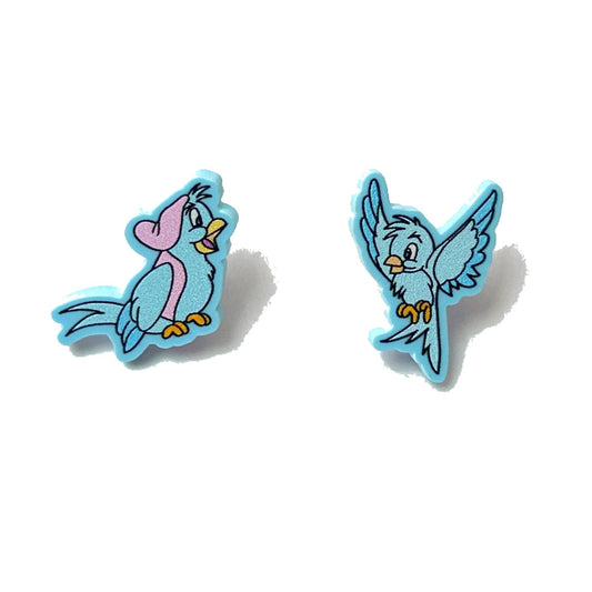 Cindy’s Blue Birds Post Earrings