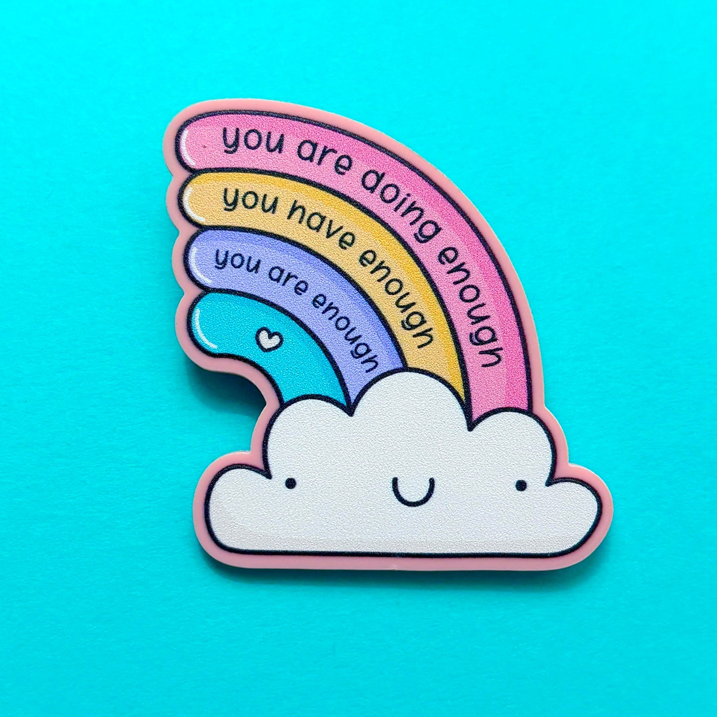 Affirmations Rainbow Pin