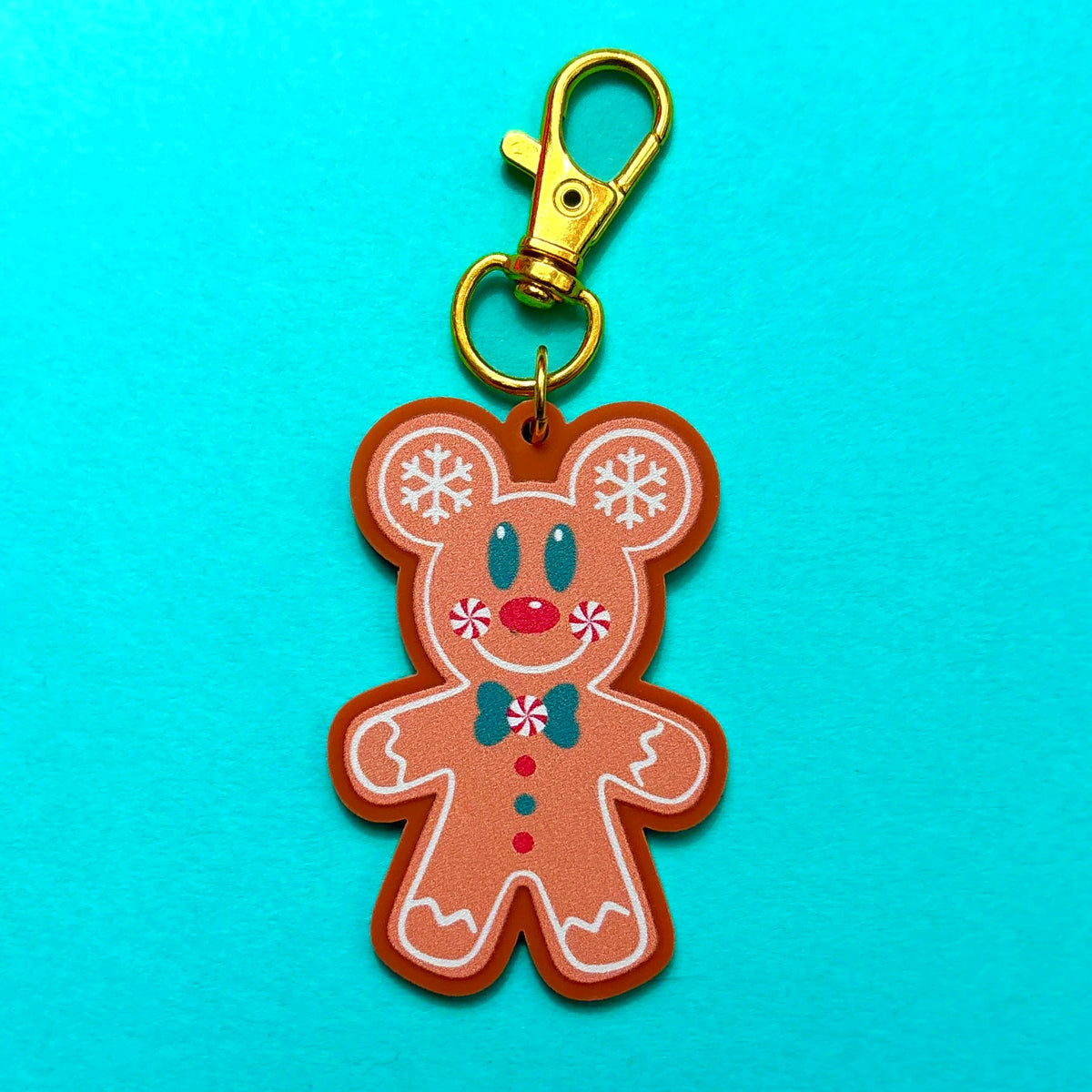 Mouse Peppermint Gingerbread Key Chain or Bag Charm