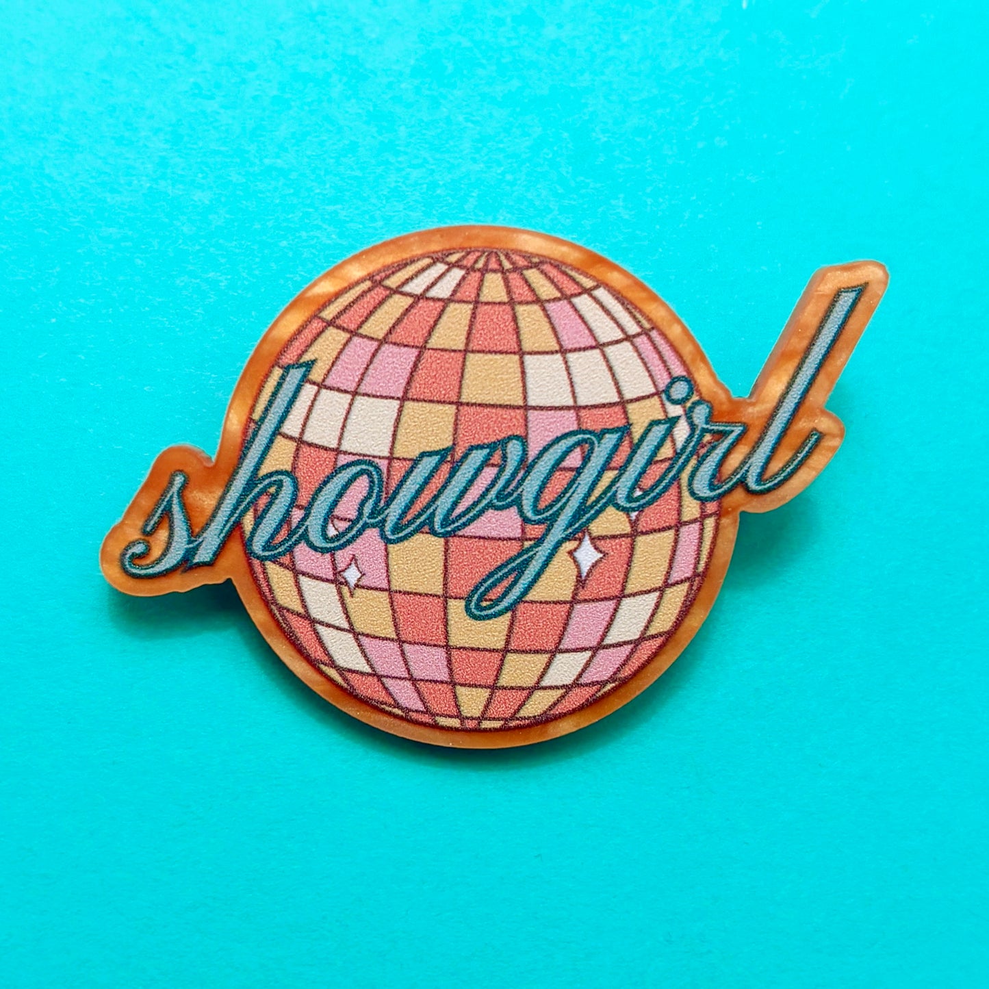 Showgirl Disco Ball Pin