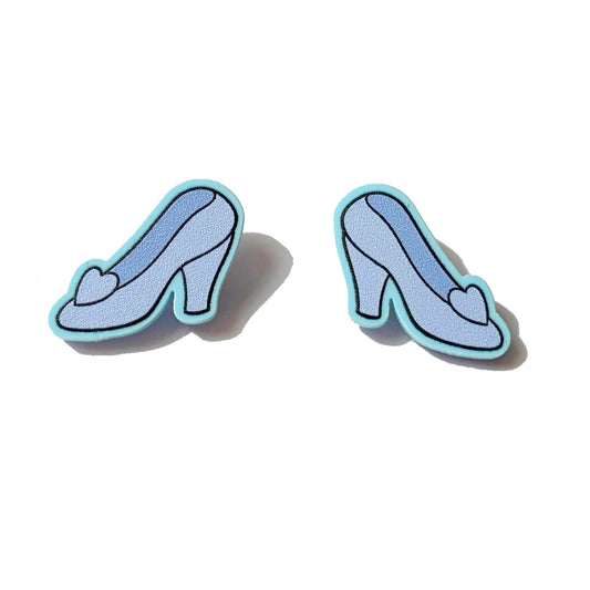 Glass Slipper Post Earrings