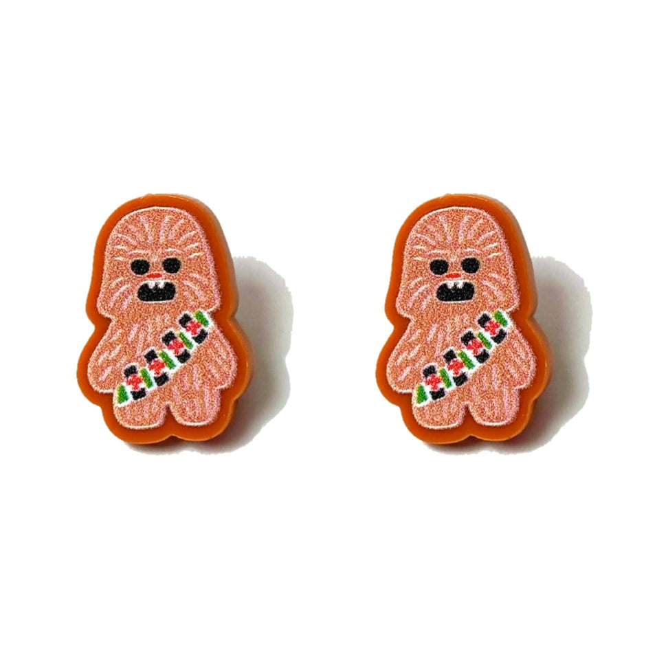 Chewie Gingerbread Post Earrings