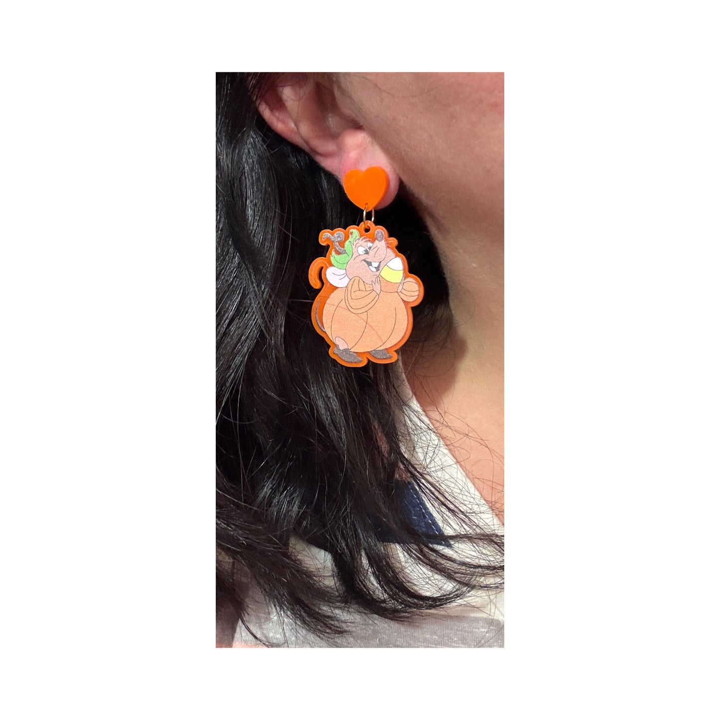 Pumpkin Gus Drop Earrings