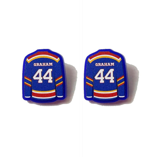 Graham Jersey Post Earrings