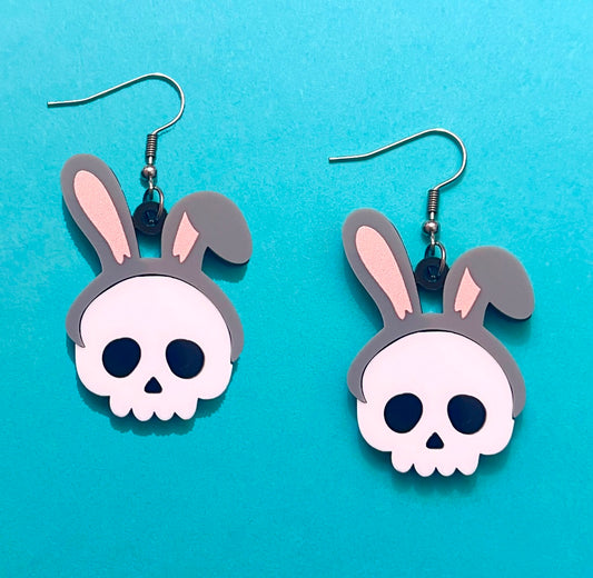 Spooky Bunny Drop Earrings
