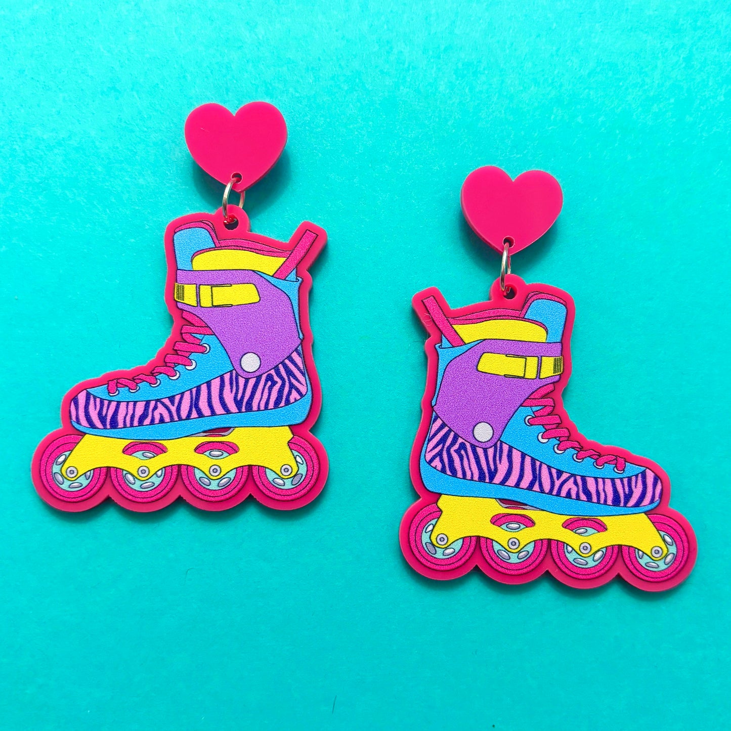 90s Rollerblades Drop Earrings