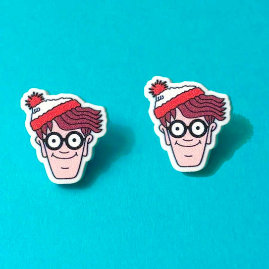 Where’s Wally Post Earrings