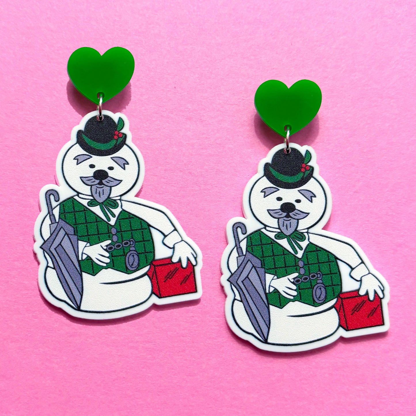 Snowman Sam Drop Earrings