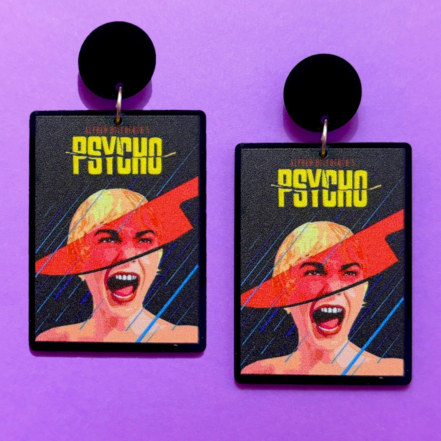 Psycho Movie Drop Earrings