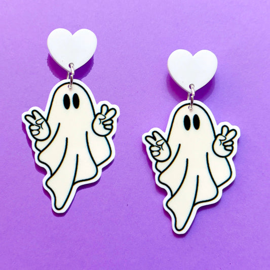 Good Vibe Ghostie Drop Earrings