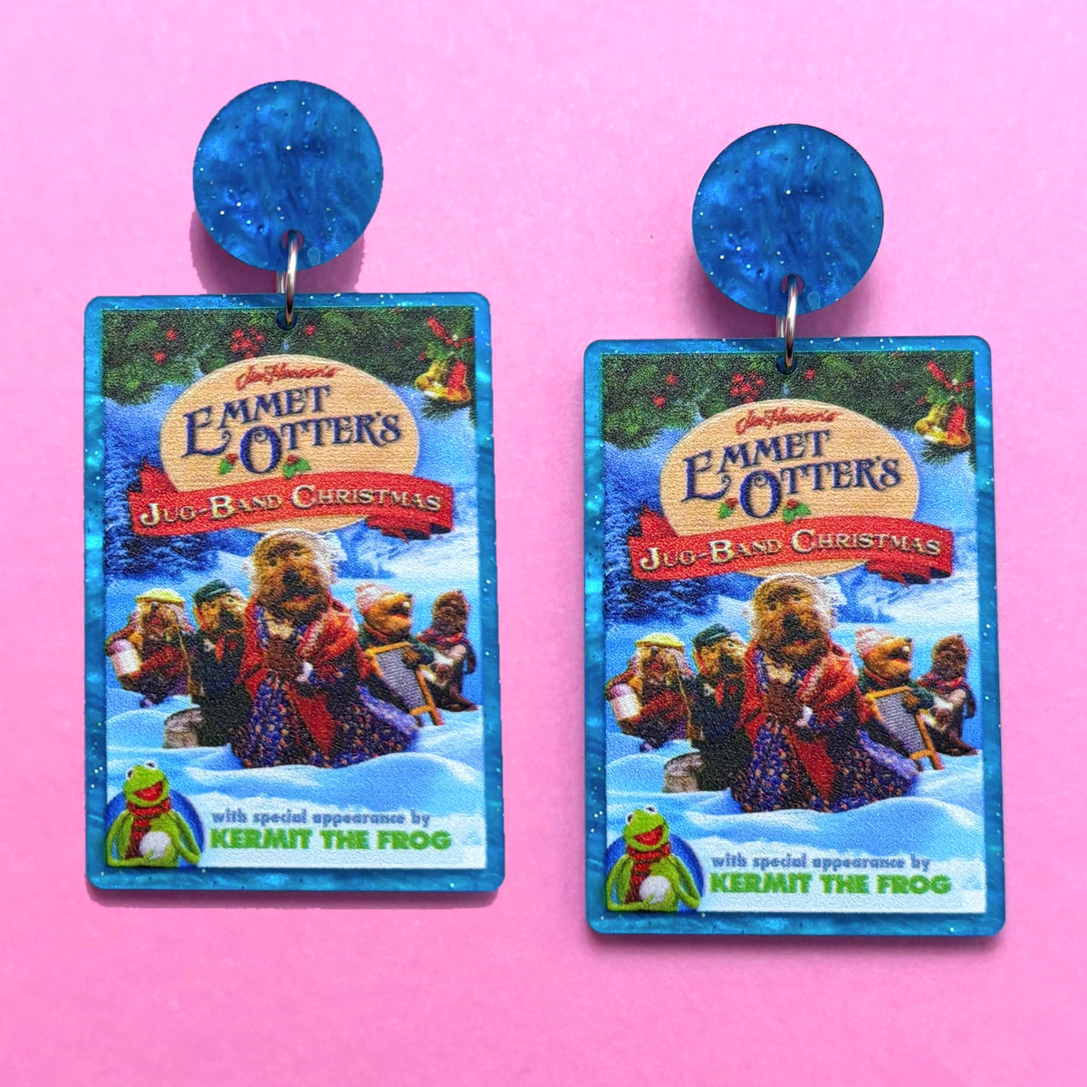 Jug Band Christmas Drop Earrings