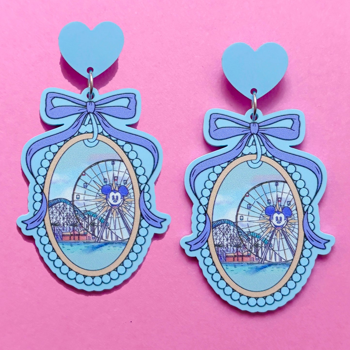 California Park Cameo Drop Earrings