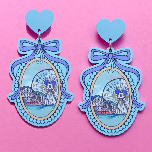 California Park Cameo Drop Earrings
