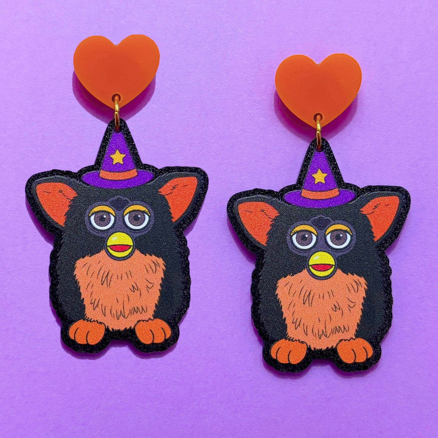 Witch Furbaby Drop Earrings