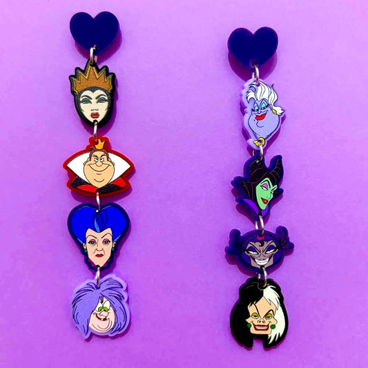 Villain Ladies Tiered Drop Earrings