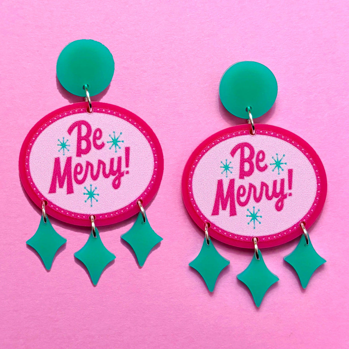 Be Merry Retro Drop Earrings