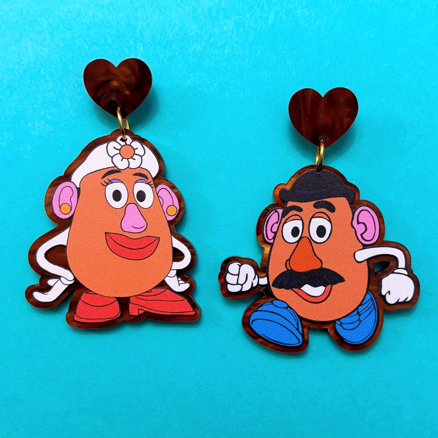 Potato Couple Drop Earrings