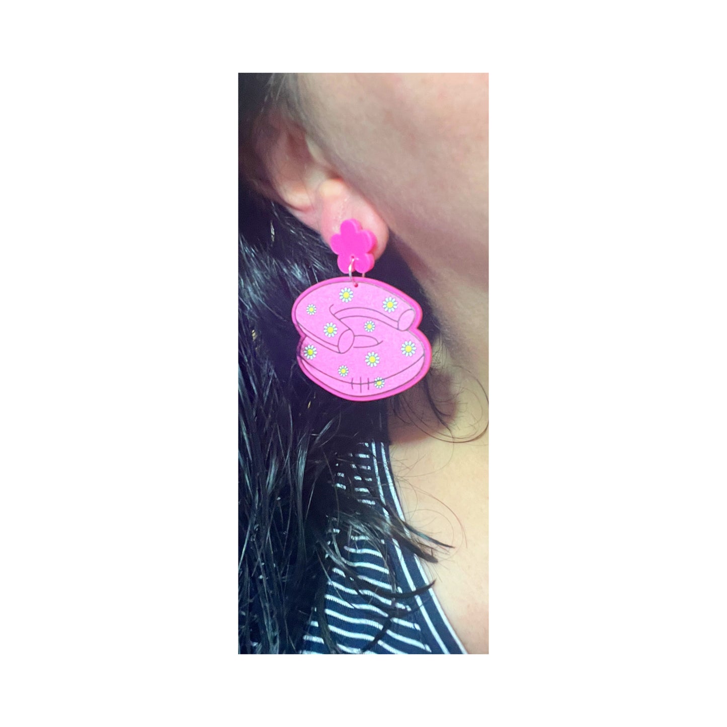 90s Inflatable Chair Acrylic Drop Earrings