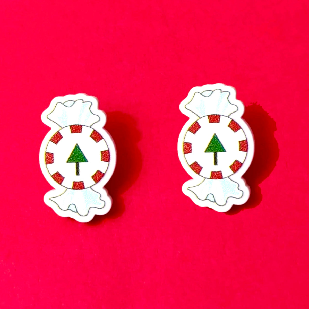 Peppermint Candy Post Earrings