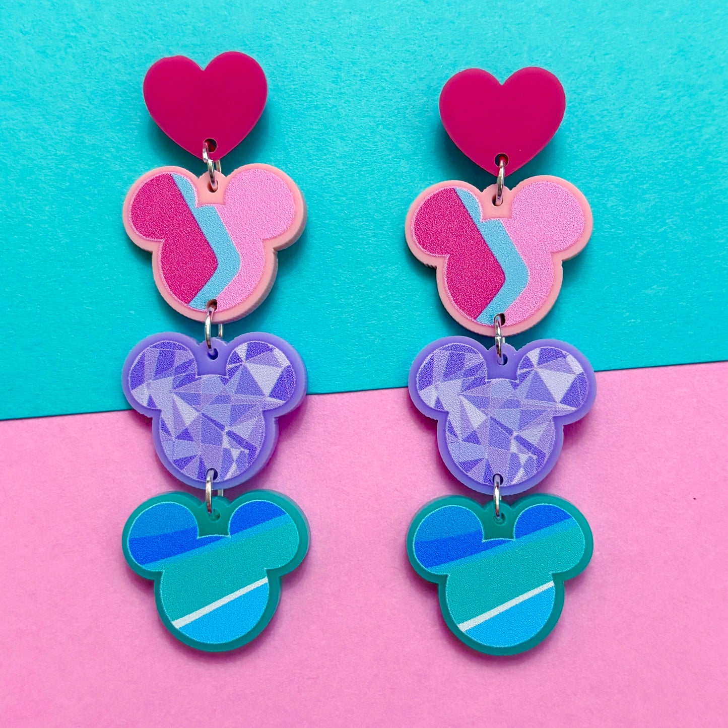 Park Walls Mouse Tiered Drop Earrings