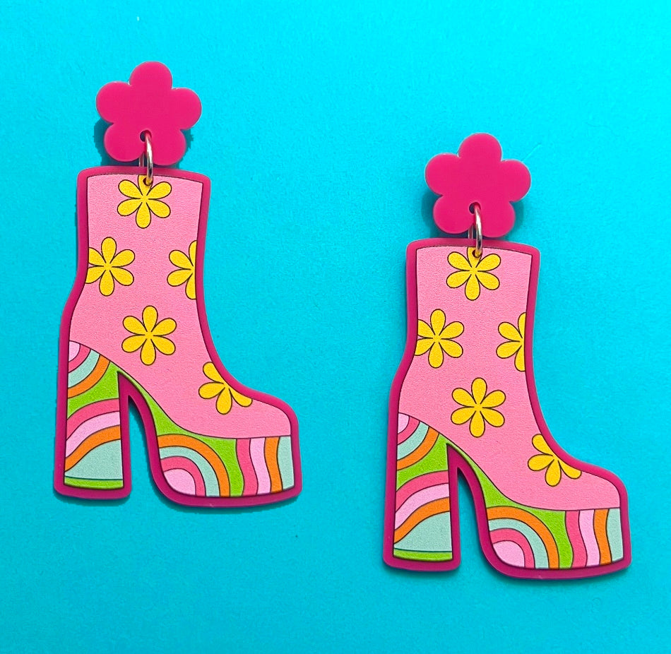 Groovy Platforms Drop Earrings