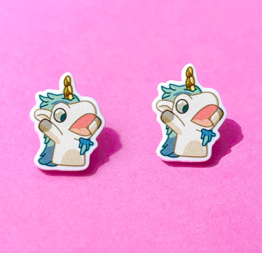 Unicorse Post Earrings