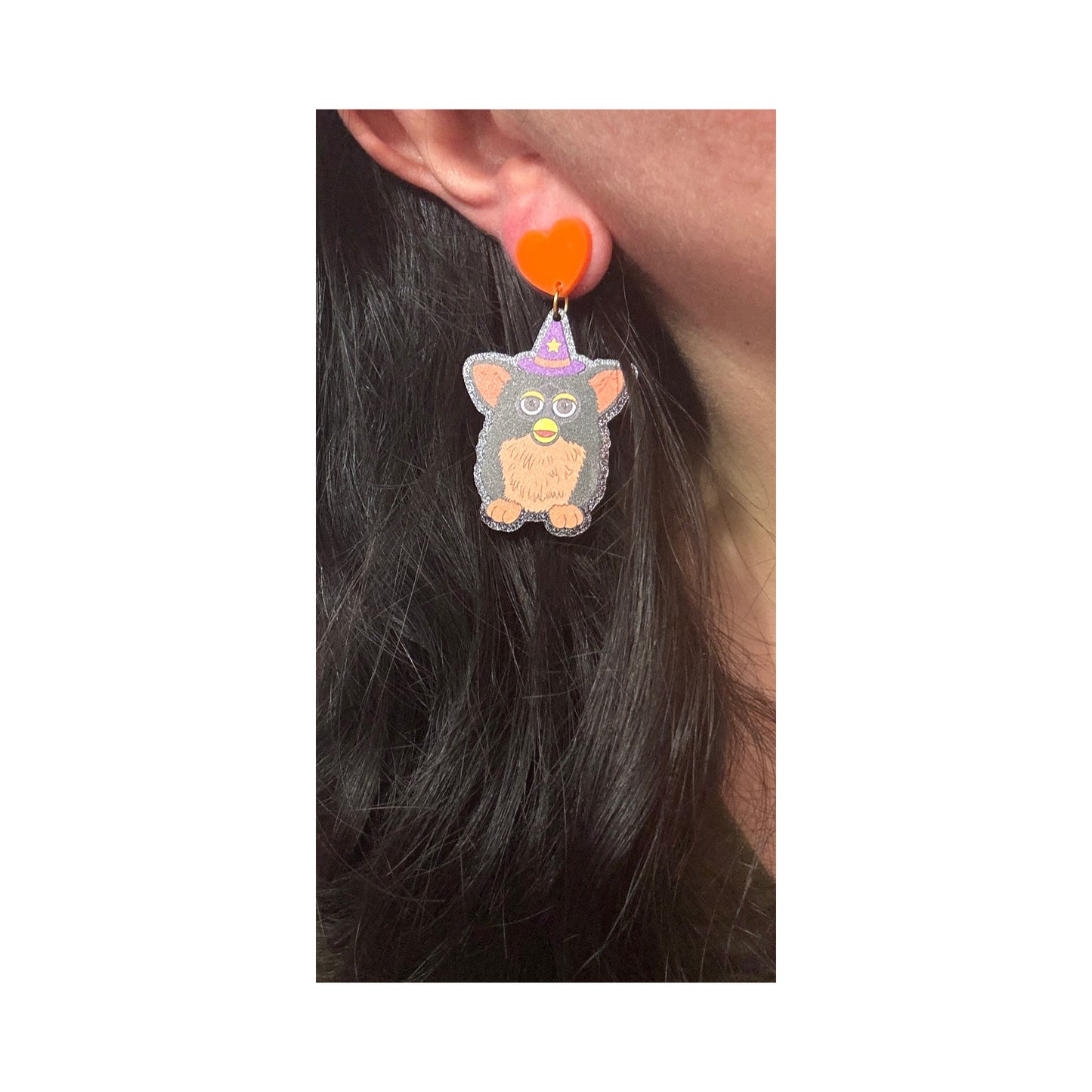 Witch Furbaby Drop Earrings