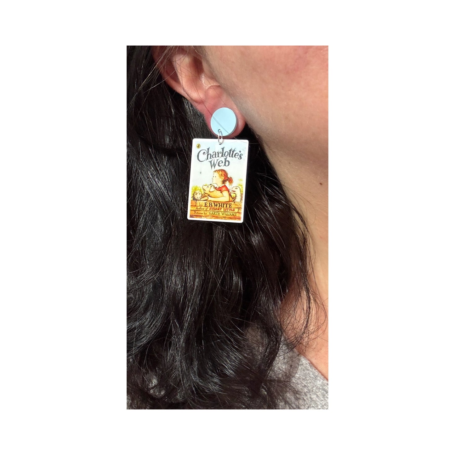 Charlotte’s Web Acrylic Drop Earrings
