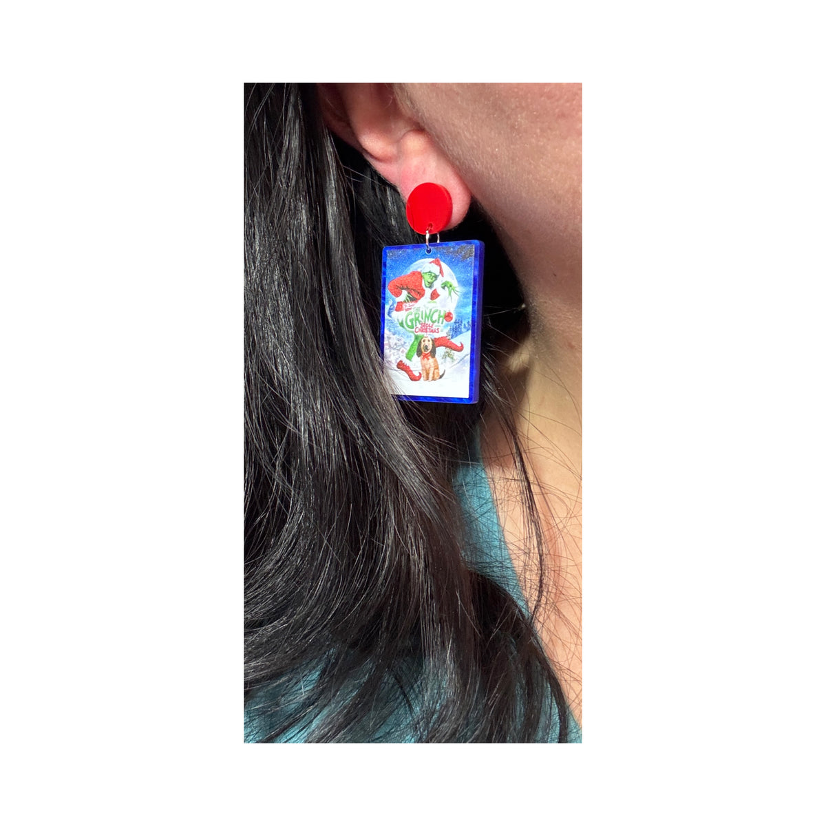 Grinch Movie Drop Earrings
