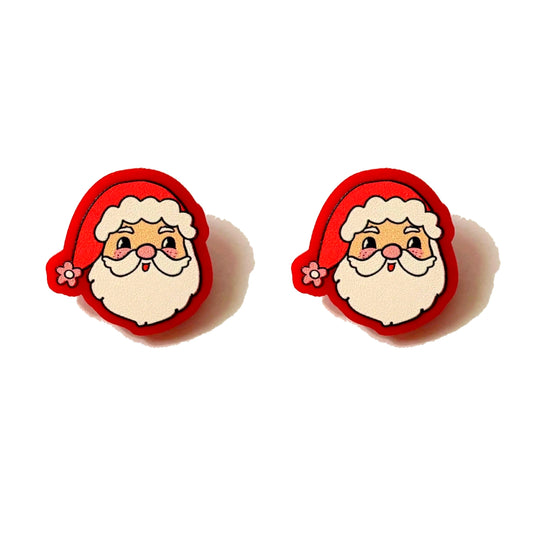 Groovy Santa Post Earrings
