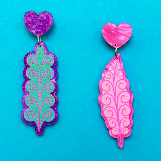 Wonderland Leaves Drop Earrings