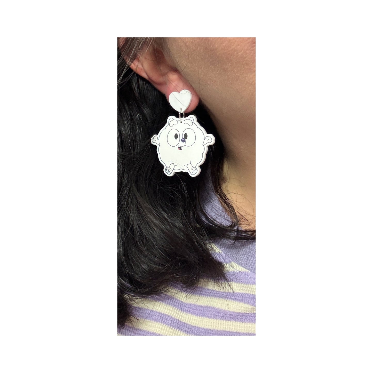 Pom Pom Drop Earrings