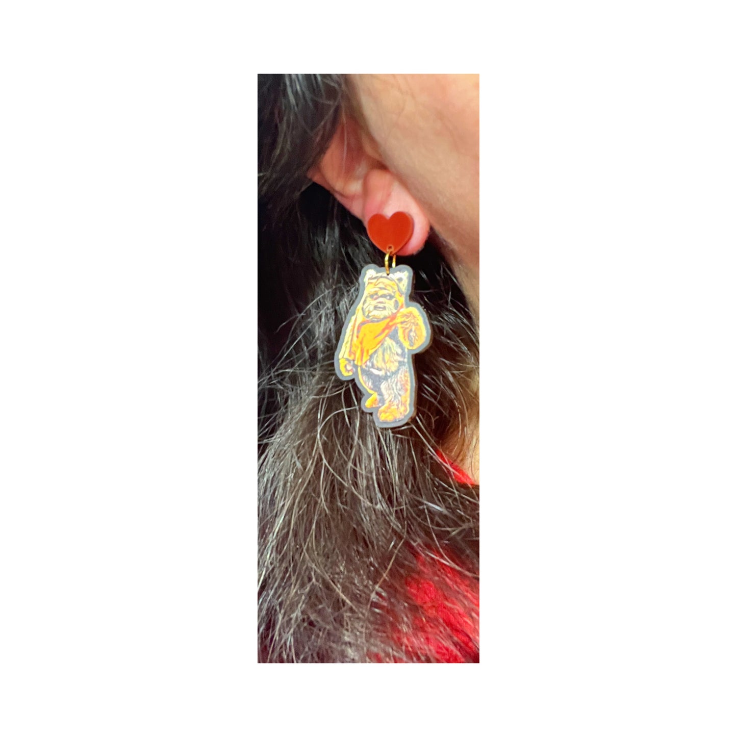 Space Bear Drop Earrings