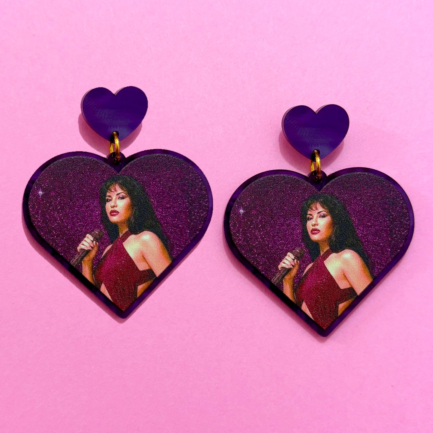 Selena Purple Drop Earrings