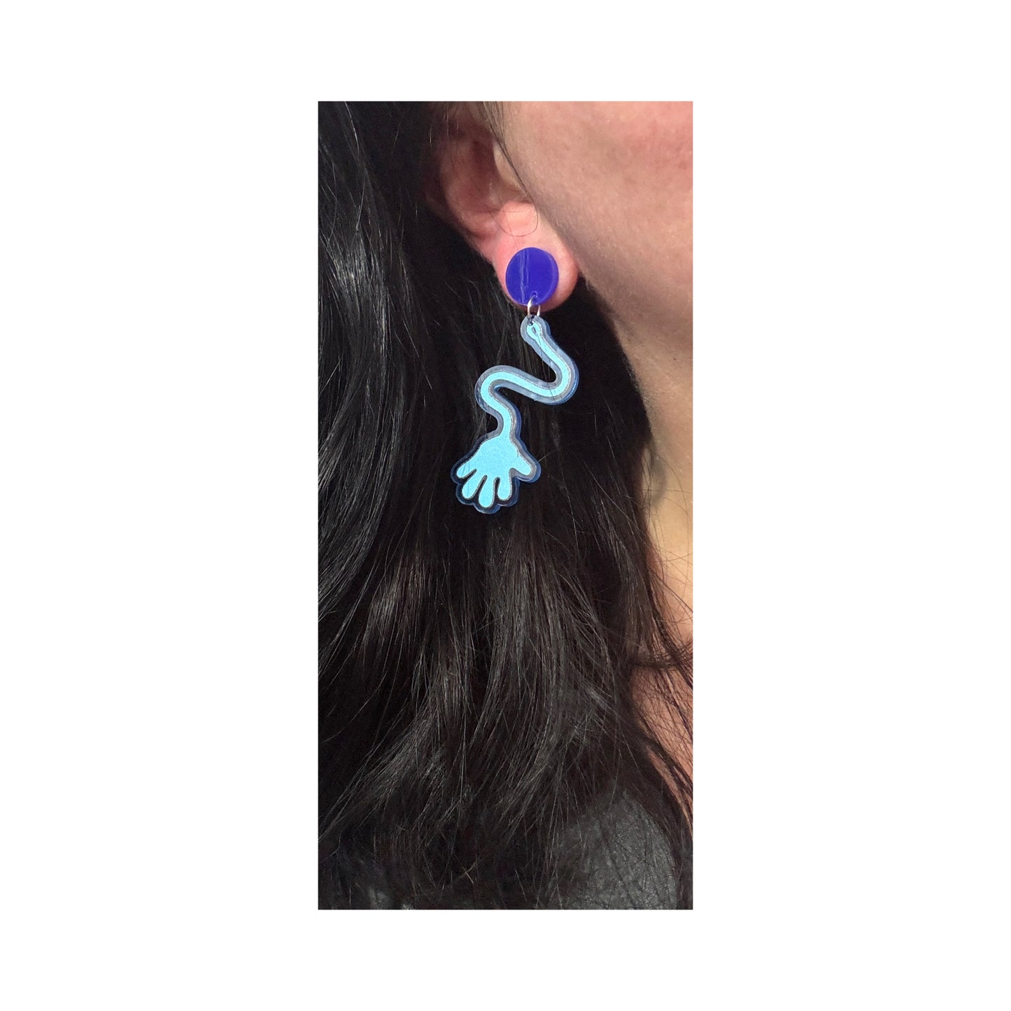 Sticky Hands Drop Earrings