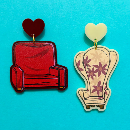 Carl & Ellie Chair Drop Earrings