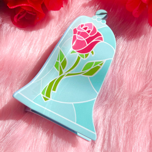 Enchanted Rose Claw Clip