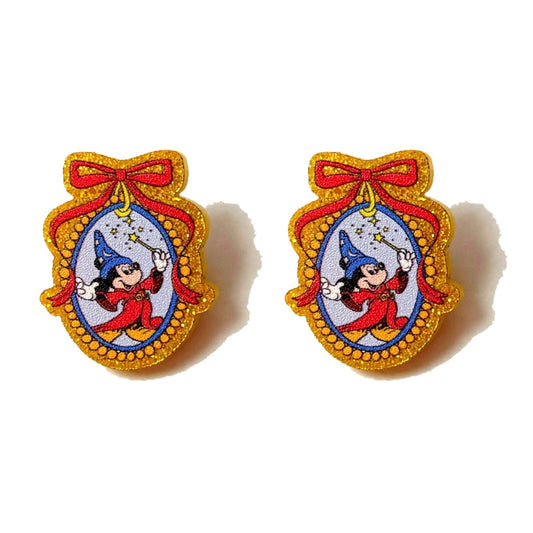 Sorcerer Mouse Cameo Post Earrings