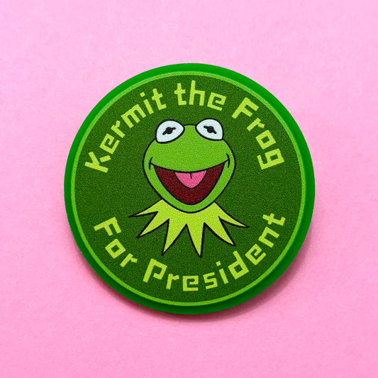Kermie For President Pin