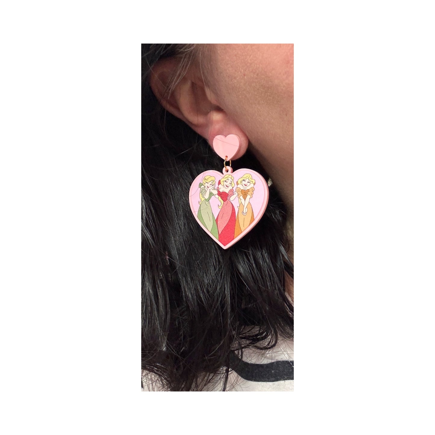 Bimbettes Heart Drop Earrings